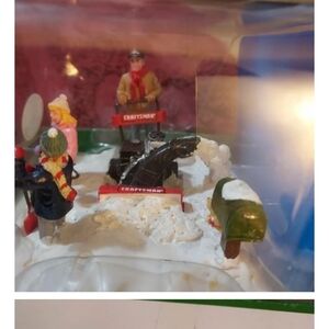 Sears Christmas LEMAX VILLAGE Snowblower Scene 2011 Collectible